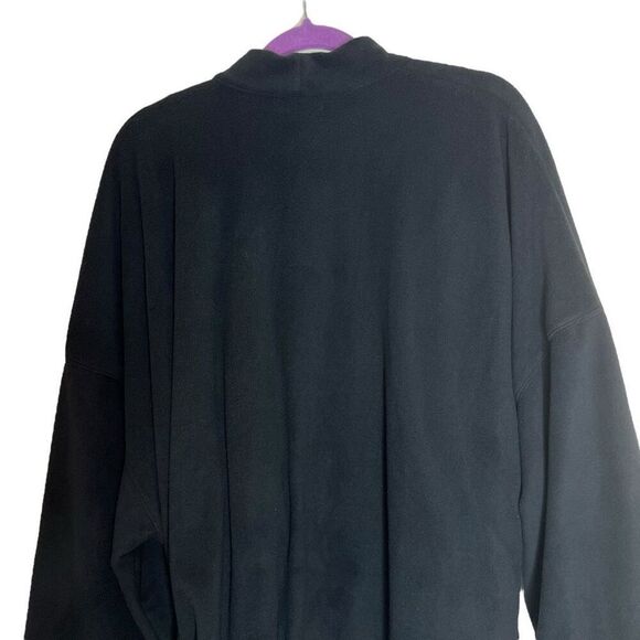 NEW SKIMS Cozy Fleece Wrap Jacket in Onyx Black Size 3X - Picture 9 of 11